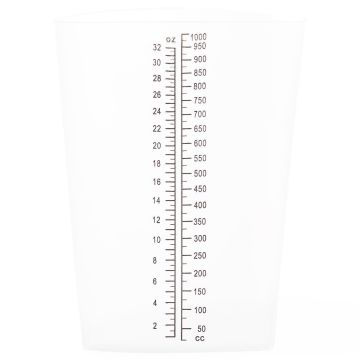 Graduated Triangular Intake/Output Container 1000mL 200Ct