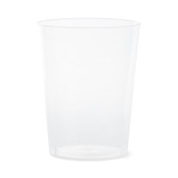 Flexible Plastic Intake Tumbler with Molded-in Graduations 9oz Translucent 500Ct