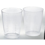 Flexible Plastic Intake Tumbler with Molded-in Graduations 9oz Translucent 25Ct