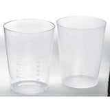 Flexible Plastic Intake Tumbler with Molded-in Graduations 9oz Translucent 25Ct