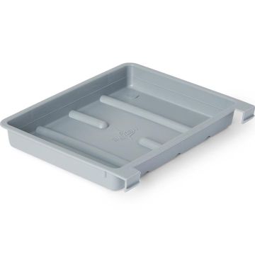 Plastic Soap Dish with Ridges 3.75in Graphite 1Ct