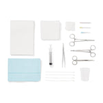 Novaplus Laceration Tray with Floor-Grade Instruments, Lidded