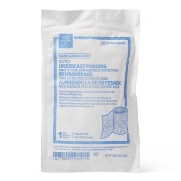 Wytex 100% Cotton Sterile Undercast Padding 4in x 4yds 20Ct