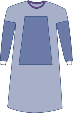 Medline Eclipse Sterile Fabric-Reinforced Surgical Gown, Level 3, XL, Case of 30