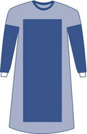 Medline Eclipse Sterile Poly-Reinforced Surgical Gown, Level 4, Large, Case of 30