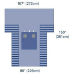 OrthoMax Bilateral Extremity Drape 90x107x150in 1Ct