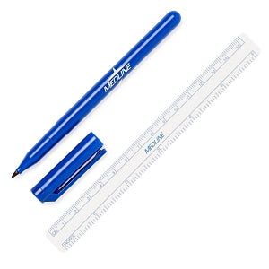Medline Sterile Surgical Skin Marker, Regular Tip with 6 in Ruler, Case of 50