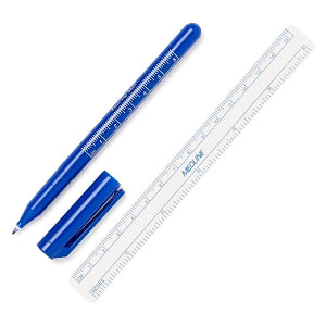 Medline Sterile Surgical Skin Marker, Fine Tip with 6 in Ruler, Case of 50