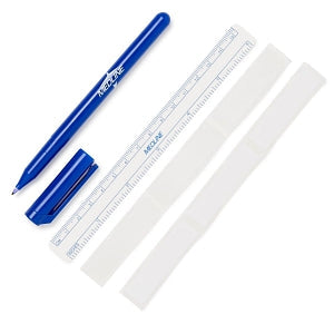Medline Sterile Surgical Skin Marker, Fine Tip with Ruler and 6 Labels, Case of 50
