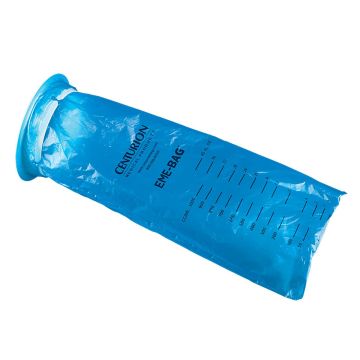 Centurion Emesis Bag with Rigid Ring HDPE 5in x 13in Blue 144Ct