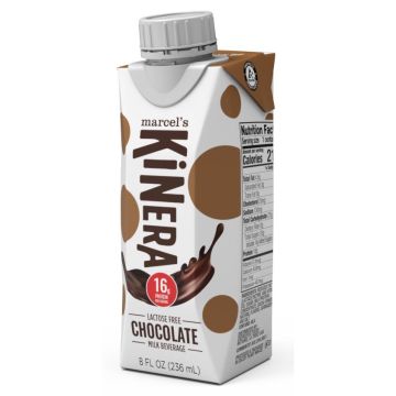 Marcel's Kinera Lactose-Free High-Protein Milk Beverage Chocolate 8oz Carton 24Ct