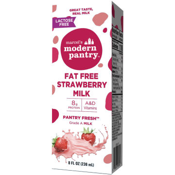 Lactose/Fat Free Strawberry Milk 8oz 1Ct