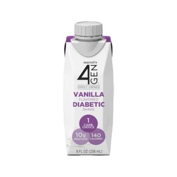 Marcel's 4GEN Diabetic Nutrition Shake Vanilla 8oz 24Ct