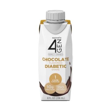 Marcel's 4GEN Diabetic Nutrition Shake Chocolate 8oz 24Ct