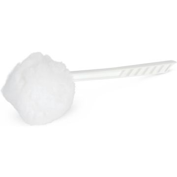 Toilet Bowl Mop White 12in Handle 100Ct