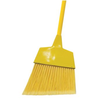Plastic Angle Broom Flagged 1Ct