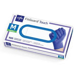 FitGuard Touch Exam Gloves Nitrile Textured Fingertips M 100Ct