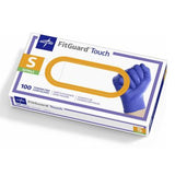 FitGuard Touch Exam Gloves Nitrile Textured Fingertips S 100Ct