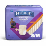 FitRight® Protective Underwear for Men and Women, Women, Small-Medium, 28"-40"