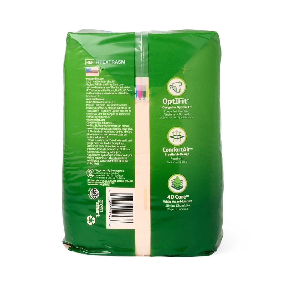 FitRight® Extra Incontinence Briefs; Small, 20"-32" (51 cm - 81 cm)