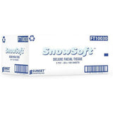 Facial Tissue – 8.4" x 7.4" White, 100 Sheets, 2 Ply, 30 Boxes/Case, 70 Cases/Skid - Snowsoft