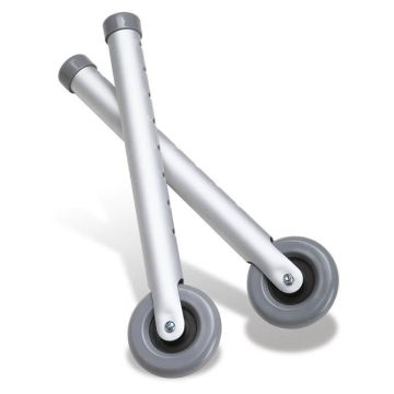 Guardian Footpiece Set with 3in Wheels for Walkers 1Pr