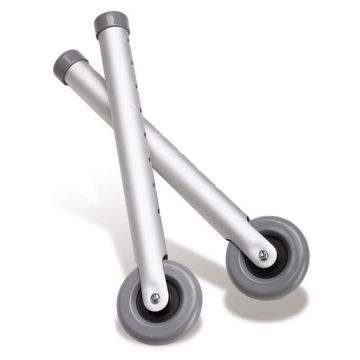Guardian 3in dia. Rubber Fixed Wheels for Walkers 1Pr