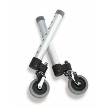 Guardian Swivel Footpiece Set 3in Wheels 1Pr
