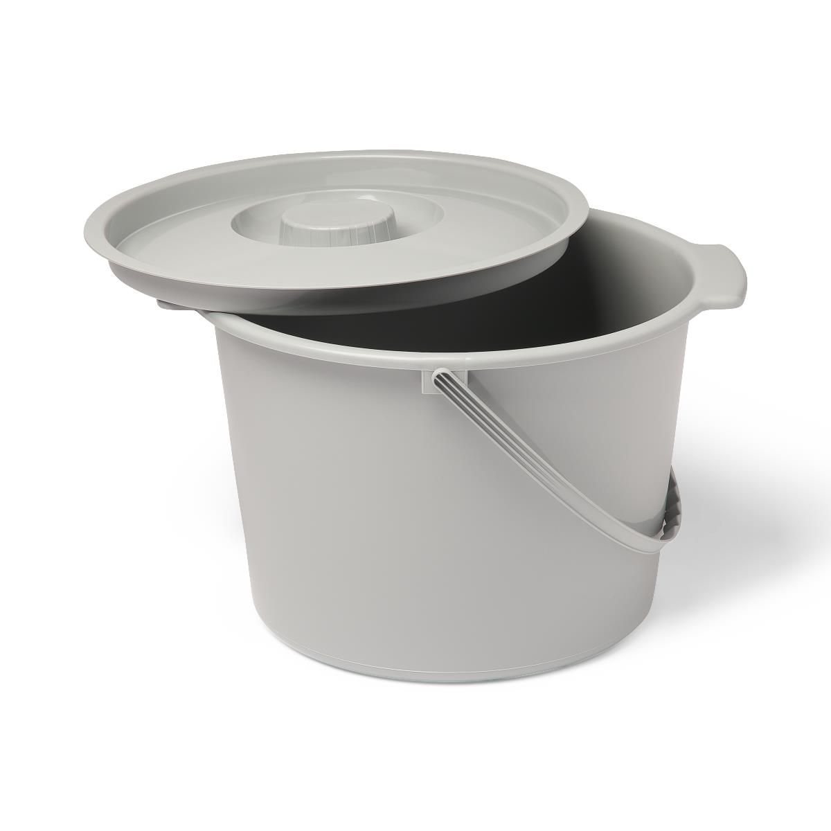 Commode Bucket with Lid and Handle; With Lid and Handle
