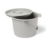 Commode Bucket with Lid and Handle; With Lid and Handle