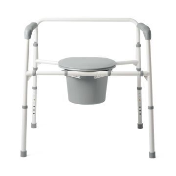 Guardian Extra-Wide 24in Steel Bariatric Commode 650lbs 1Ct
