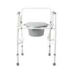 Guardian® Drop Arm Steel Commode, Elongated