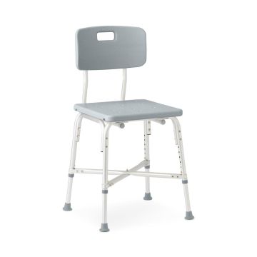 Guardian Bariatric Shower Chair with Back Aluminum 650lbs Gray 1Ct