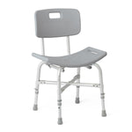 Aluminum Shower Chair with Back; With Backrest and Reinforced Frame, 550 lb. Weight Capacity