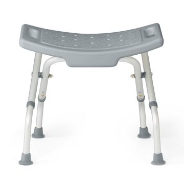 Guardian Folding Shower Chair without Back Aluminum 250lbs Gray 1Ct