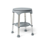 Guardian Padded Swivel Shower Stool 300lbs Gray 1Ct