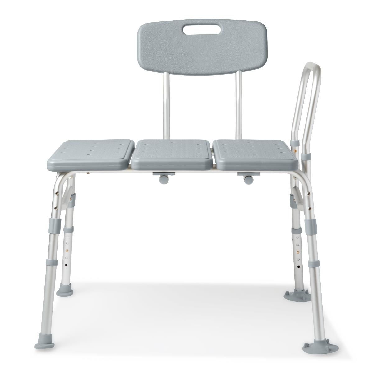 Transfer Bench with Back; Knockdown Transfer Bench, 400 lb. Weight Capacity