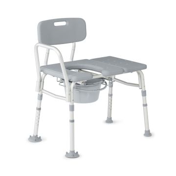Guardian Combination Transfer Bench and Commode 400lbs 1Ct