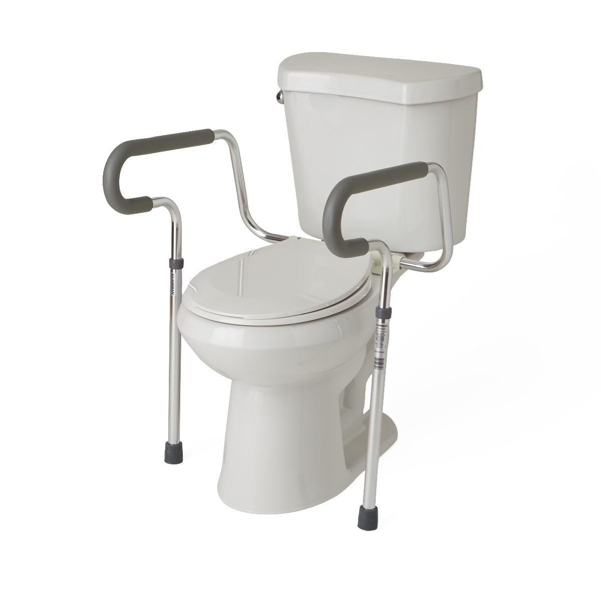 Adjustable Toilet Safety Rail; Aluminum Toilet Safety Rails