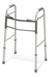 Adult 2-Button Folding Walker without Wheels; Palm release