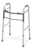 Adult 2-Button Folding Walker without Wheels; Palm release