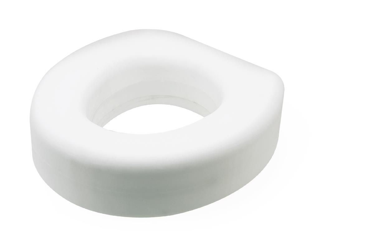 12.7 cm (5") Raised Toilet Seat; 5" Economy Toilet Seat Riser, No Lock, 400 lb. Weight Capacity