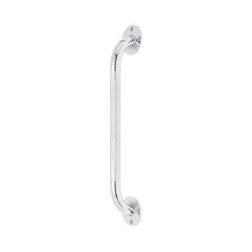 Knurled Chrome Grab Bar 16in 300lbs 1Ct