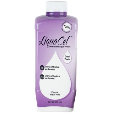 LiquaCel Liquid Protein Grape 32oz Bottle 6Ct