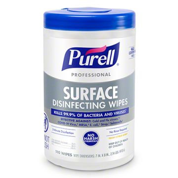 Purell Surface Disinfecting Wipes 110/Canister 1Ct