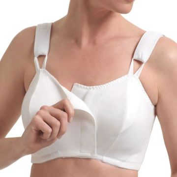 Surgi-Bra Therapeutic Breast Support Bra 4XL White 1Ct