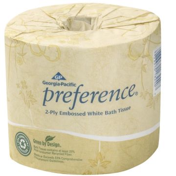 Pacific Blue Select Embossed Toilet Paper 2-Ply 550/Roll 80Ct