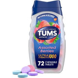 TUMS Antacid Chewables Berry 1000mg 72Ct