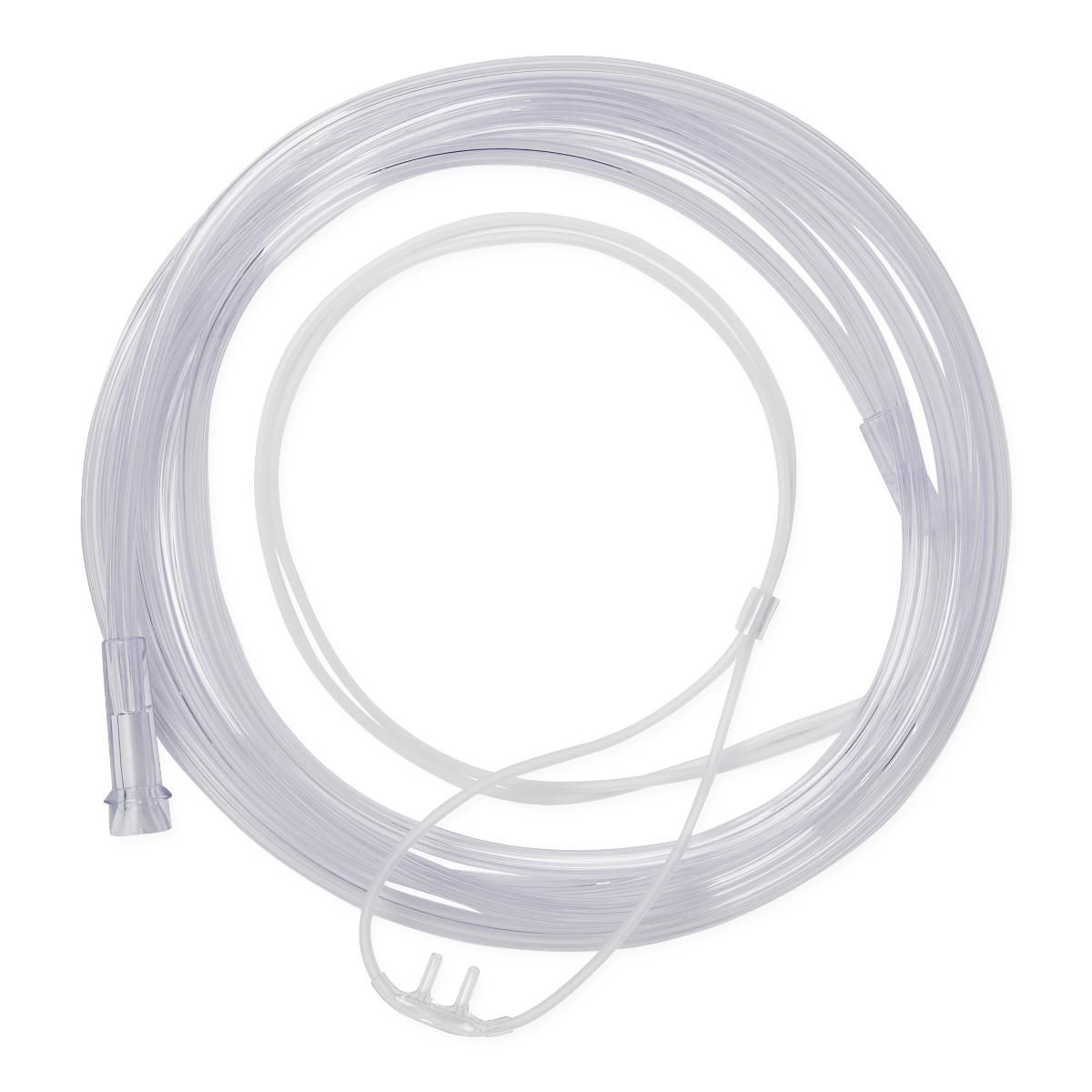 Soft-Touch Oxygen Cannula with Standard Connectors; 7' (2.1 m)