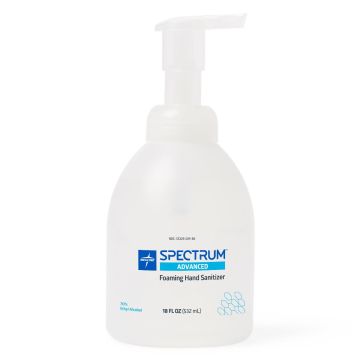 Spectrum Advanced Foam Hand Sanitizer Foam 18oz 12Ct